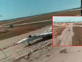 Military divers in Crimea destroyed a Russian Su-24M bomber
