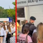Even before the Pitbull concert started at the Kaunas stadium – police assistance was needed