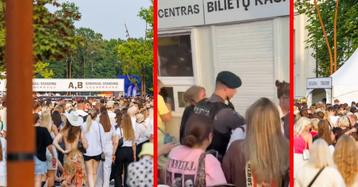 Even before the Pitbull concert started at the Kaunas stadium – police assistance was needed