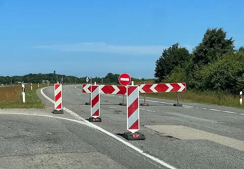 Spūstys prie Palangos dėl kelio remonto
