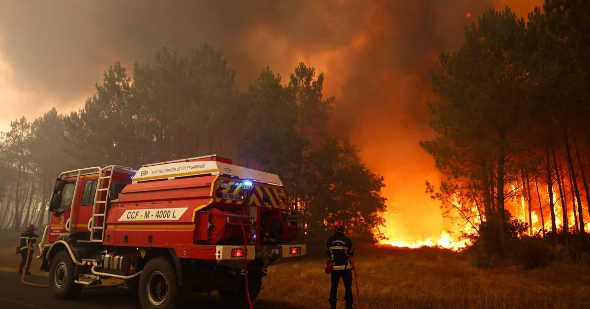 Massive forest fires in Europe: thousands of people flee from their homes