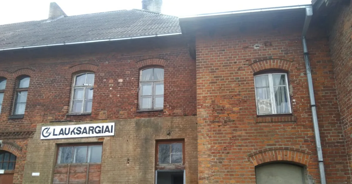 The historic Lauksargiai railway station was handed over to the Tauragė district municipality