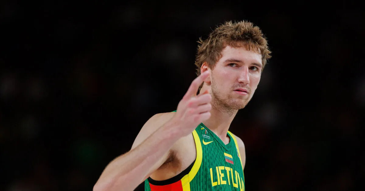 Matas Buzelis spoke highly of playing for the Lithuanian national team
