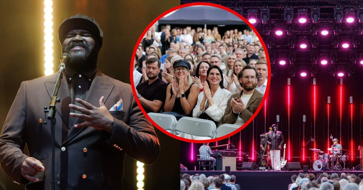 In the courtyard of the Palace of the Grand Dukes – beloved Lithuanian Gregory Porter: hundreds flocked to a date with the star