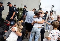 State Fire and Rescue Service Rescue and Search Team (LERT) reception after the mission in Venezuela