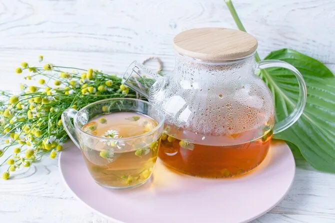 Shutterstock photo/Chamomile tea