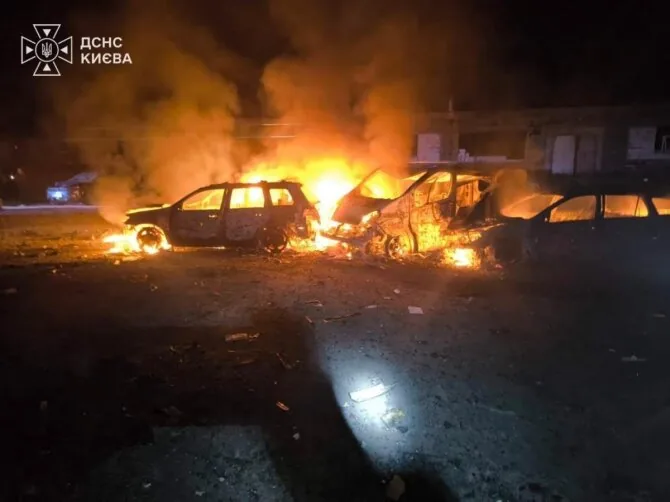 UNIAN published photo/Russian attack on Kyiv