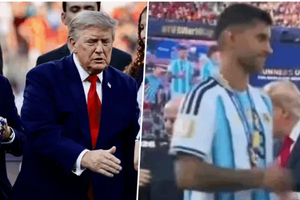 Demonstrative gesture: Argentina national team defender refused to shake hands with Trump