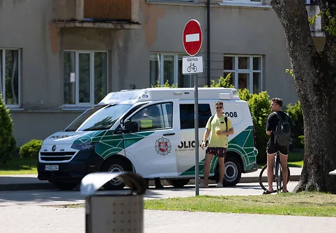 In Palanga, police disciplined cyclists and scooter riders