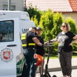 A different raid in Palanga – they also caught exemplary scooter riders