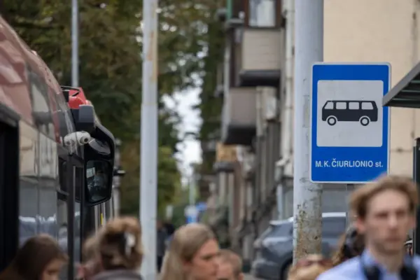 Due to the repair of the Liubartas Bridge in Vilnius, one public transport stop is being relocated
