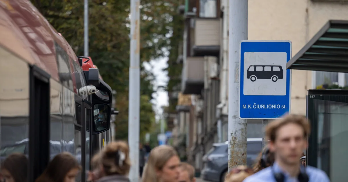 Due to the repair of the Liubartas Bridge in Vilnius, one public transport stop is being relocated