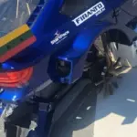 In Palanga, the "Mitjet" race qualification was stopped: the car's wheel turned into a "starfish"