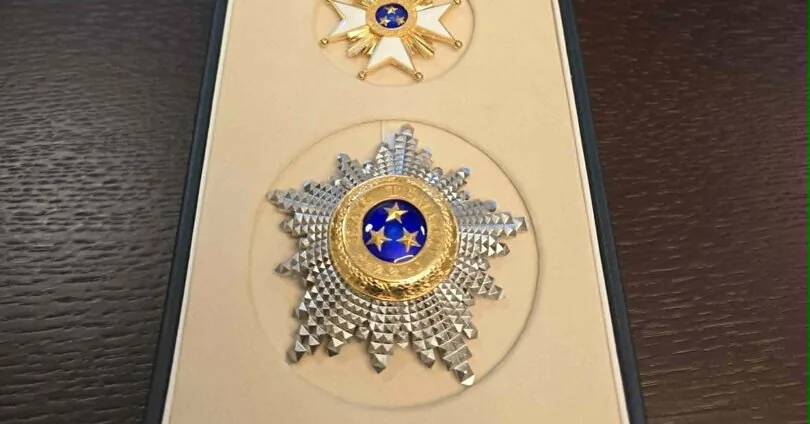 Robert Kaunas was awarded the highest Latvian state decoration
