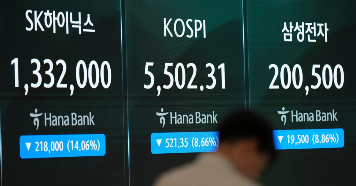 Technology sector continues to bleed: KOSPI index fell more than 11%, oil prices rise