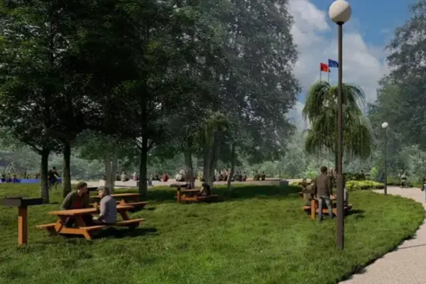 A new space is being created in Vilnius: there will be playgrounds, bike paths, and a beach