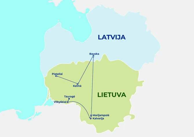 Organizacijos nuotr./Per dvi dienas – 630 km: inžinierius dviračiu aplankys visas „Vilvi Group“ įmones
