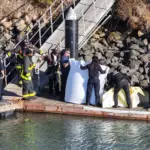 Near San Francisco, a ship sank at Alcatraz Island
