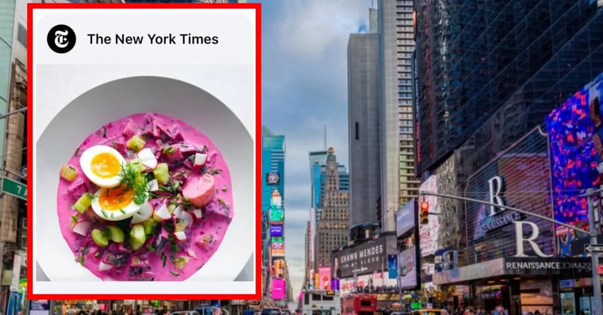 Seeing what "The New York Times" writes about cold beet soup – they were shocked: "I'm calling the police..."