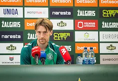 „Žalgirio“ spaudos konferencija prieš UEFA Konferencijų lygos rungtynes tarp „Žalgirio“ ir „Petrovac“
