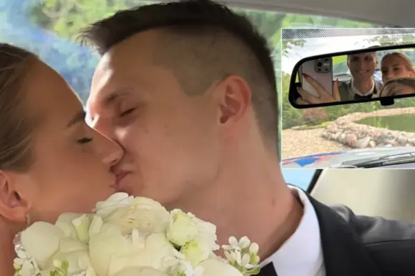 Wedding curiosity in Kaunas: the unique newlyweds' car left the luxury competitor in the shadow