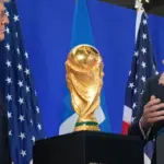 Ispanijai ir Argentinai rengiantis Pasaulio futbolo čempionato finalui, JAV vadovas giria renginį