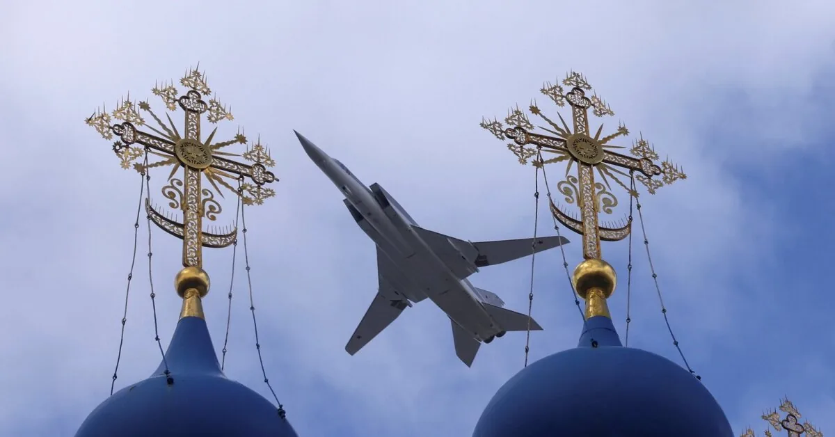 A group of armed Russian bombers and fighters conducted a mission over the Baltic Sea