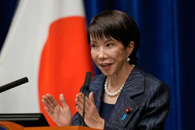 Sanae Takaichi / EUGENE HOSHIKO / AFP