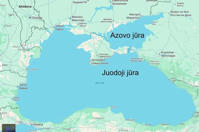 Google Maps/Juodoji jūra, Azovo jūra