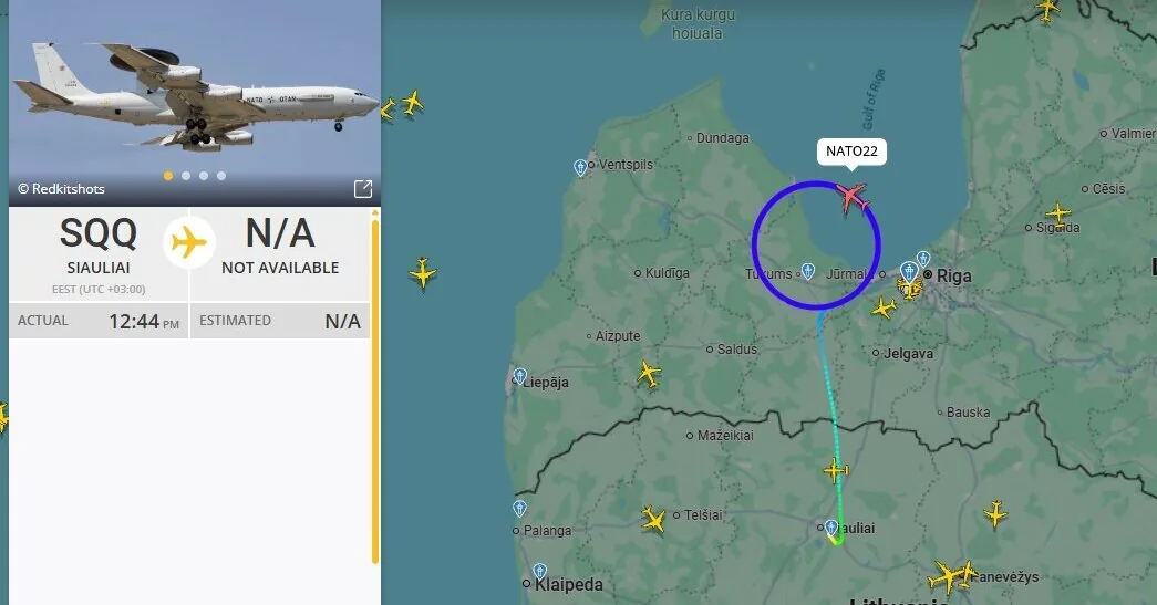 Noticed four military aircraft over Lithuania: the military says this is nothing unusual
