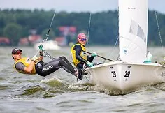The European 420 and 470 yacht class youth championship ended in Nida