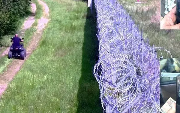 After mounting an unregistered quad bike, a drunk man was riding along the border patrol road