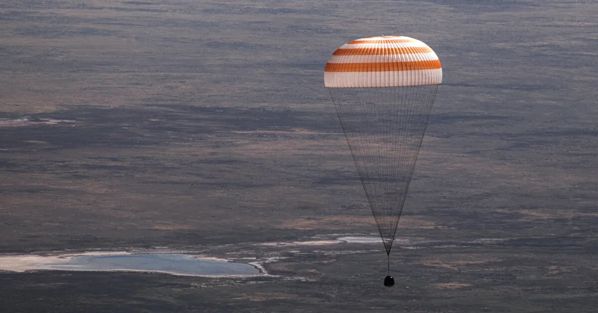 After 8 months spent on TKS, the US and Russian crew safely landed in Kazakhstan