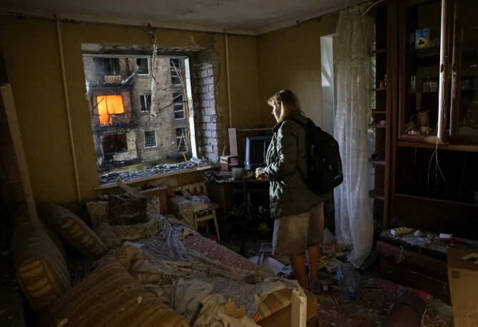 Reuters/Scanpix/Russia attacked Kyiv with missiles