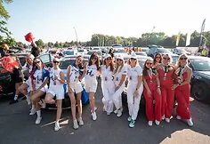 Three Klaipėda port women’s crews – one historic start: to the rally – with a hydrogen car