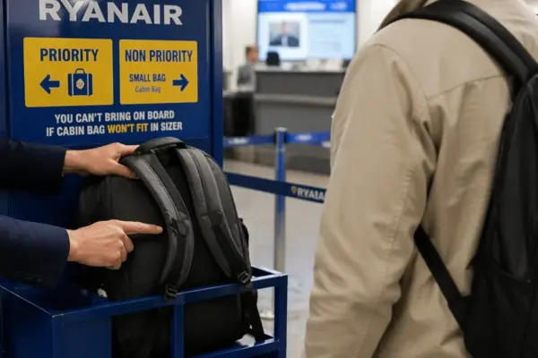 Backpack straps – almost 70 euros: investigation launched over „Ryanair“ baggage check