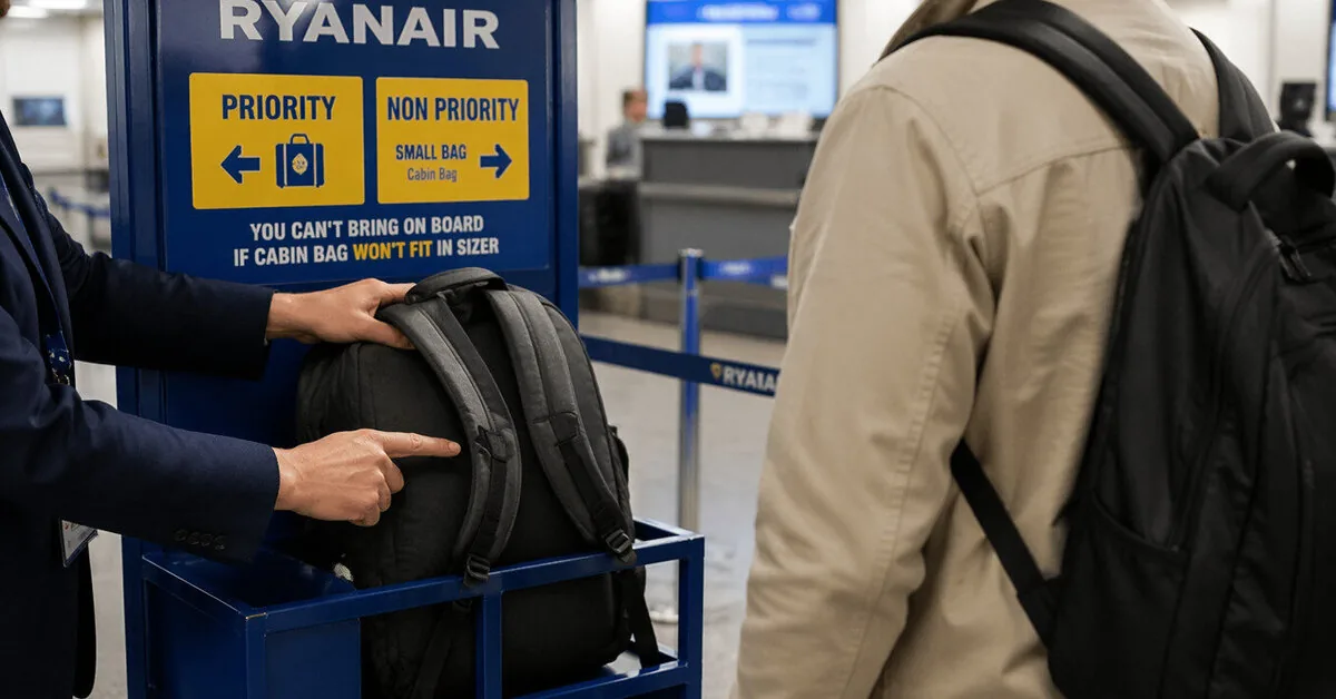 Backpack straps – almost 70 euros: investigation launched over „Ryanair“ baggage check