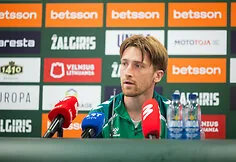 „Žalgirio“ spaudos konferencija prieš UEFA Konferencijų lygos rungtynes tarp „Žalgirio“ ir „Petrovac“