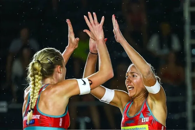 Volleyball World photo/Ieva Dumbauskaitė and Gerda Grudzinskaitė