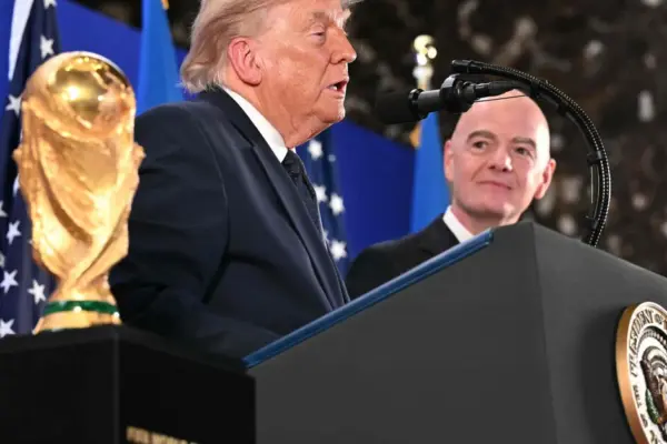 Donald Trump will be in the spotlight at the World Cup final