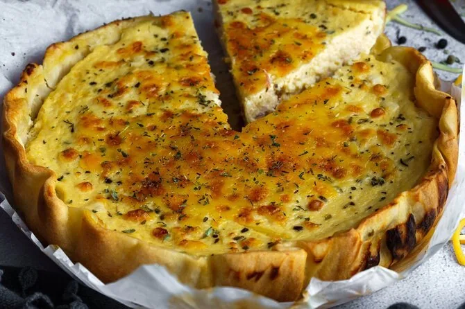 iStock photo/Vegetarian French quiche with cabbage