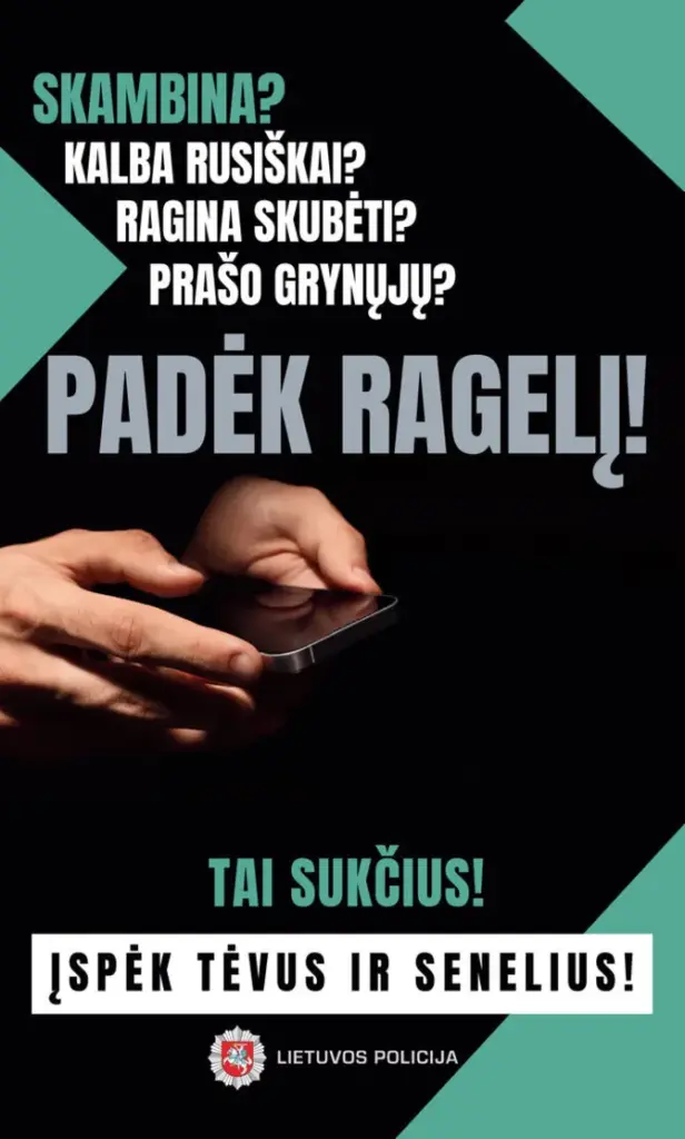 Lietuvos policijos nuotr./Sukčiai