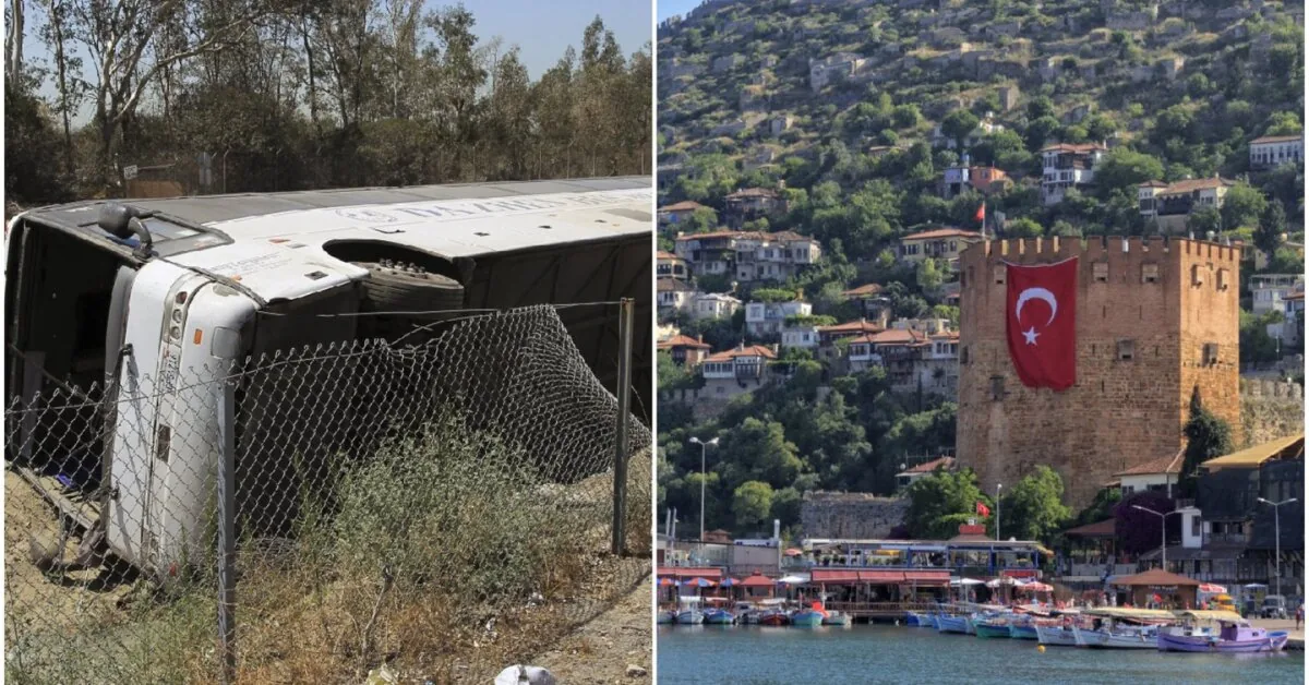 Horrific tourist accident in Turkey: passengers were thrown out of the windows, and a teenager was trapped under the debris