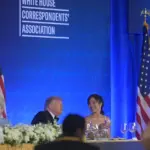 Trump's appearance at a press event: attacked journalists, spoke about a third term