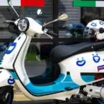 Won the summer prize: "Pildyk" client Vanesa returned home with a brand new "Vespa"