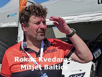 In Palanga, the "Mitjet" race qualification was stopped: the car's wheel turned into a "starfish"