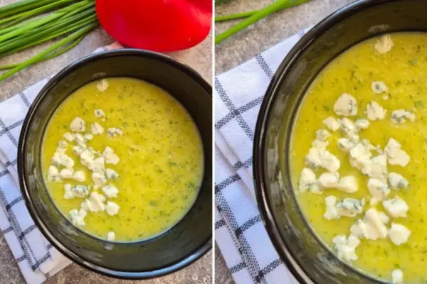 Ingrida's creamy zucchini soup with blue cheese: a must-try