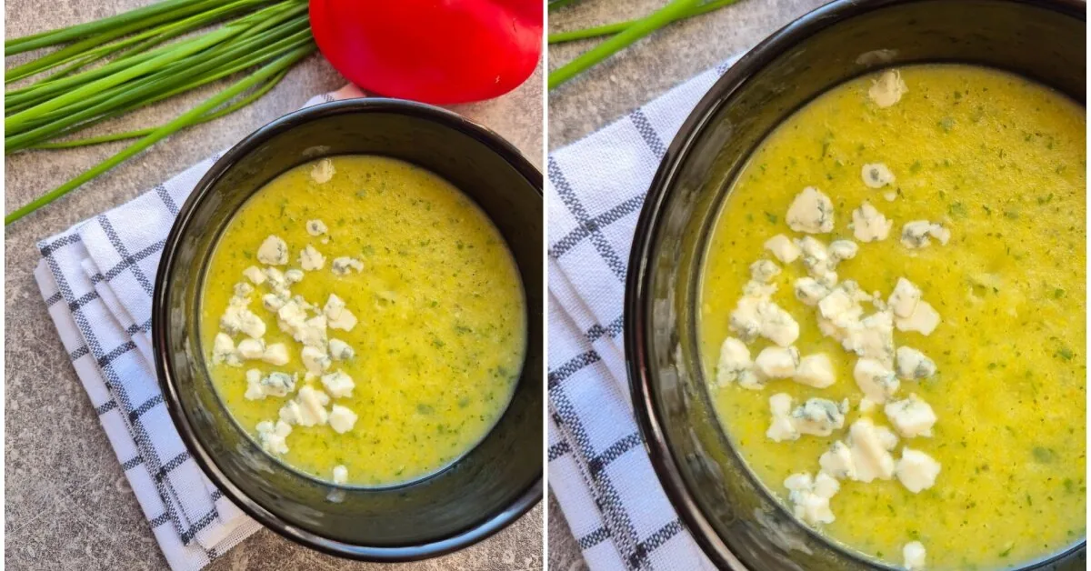 Ingrida's creamy zucchini soup with blue cheese: a must-try