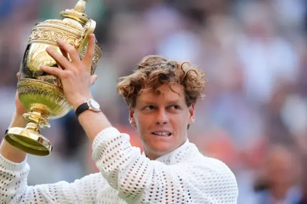 Sinner, who withstood Zverev's power, successfully defended the championship title at Wimbledon