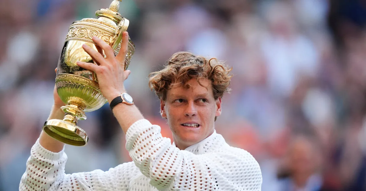 Sinner, who withstood Zverev's power, successfully defended the championship title at Wimbledon